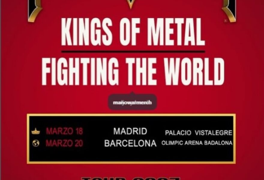 Manowar, detalles de su gira por España prevista para marzo de 2027