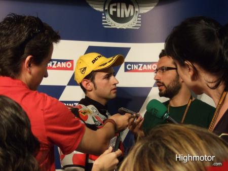 Declaraciones de Barberá en el GP de Catalunya y rueda de prensa 250cc