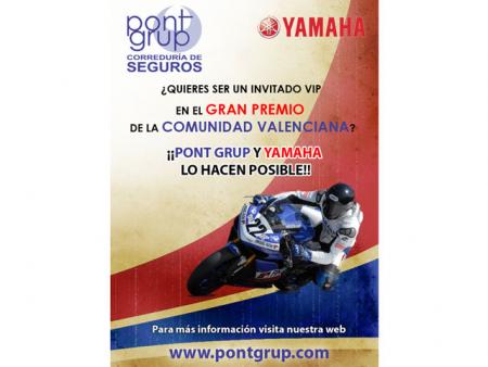 Pont Grup y Yamaha sortean dos Packs VIPs para Cheste