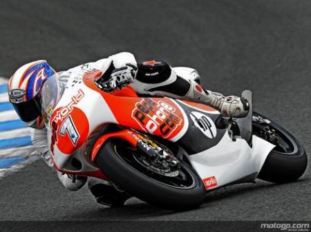 Axel Pons se lesiona en el test de pretemporada de 250cc en Jerez