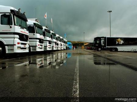 La lluvia estropeó la última sesión de entrenamientos MotoGP en Jerez