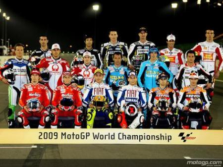 Foto oficial de los pilotos MotoGP 2009