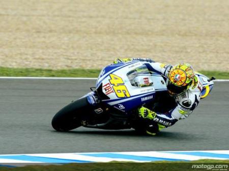 Rossi domina la sesión libre de entrenamientos de MotoGP en Jerez