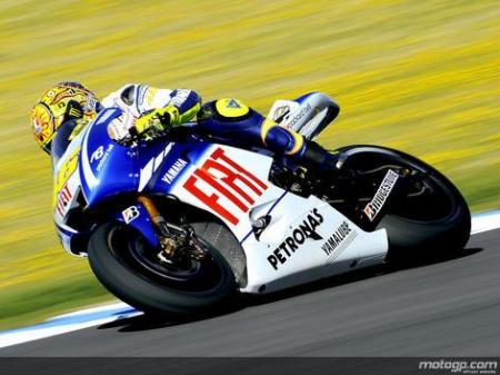 Valentino Rossi vuelve a la cabeza de MotoGP en Jerez tras el warm up