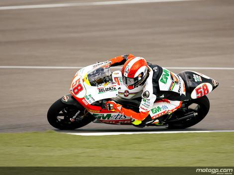 Marco Simoncelli gana la carrera de 250cc en Indianápolis y dará guerra por el Mundial