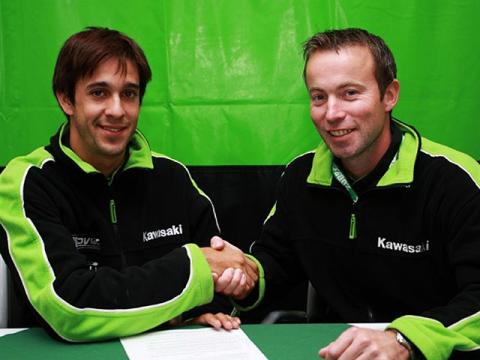 Joan Lascorz renueva con Kawasaki para el Mundial de Supersport 2010.