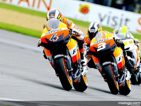 Pedrosa y Dovizioso renuevan con HRC para MotoGP 2010