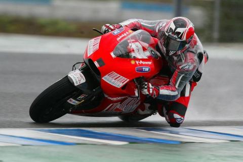 Héctor Barberá sigue sus pruebas sobre la Ducati en Jerez