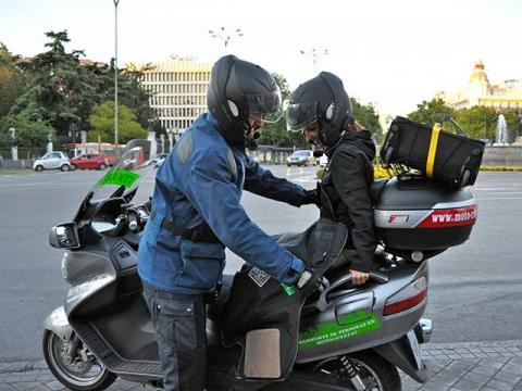 La Moto Taxi ya funciona en Madrid desde Noviembre