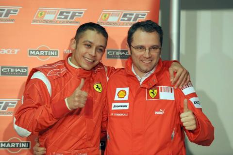 Valentino Rossi pilotará un Ferrari los próximos 20 y 21 de enero en Barcelona