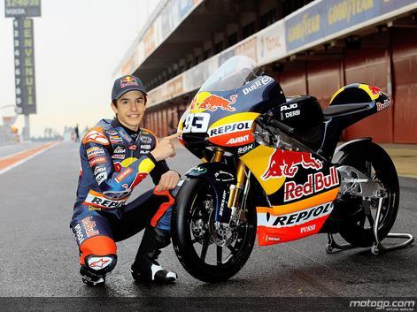 Marc Márquez estrena montura y colores de cara a la temporada 2010 en 125cc