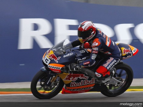 Marc Márquez se va de Valencia como el mejor del test oficial de 125cc