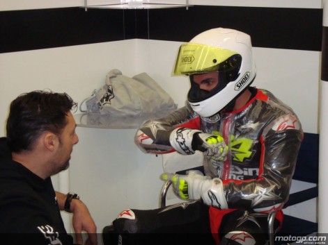 Alex De Angelis logra el mejor crono en la última sesión de Moto2 en Jerez