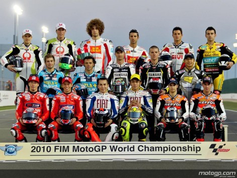 Foto oficial de MotoGP para la temporada 2010