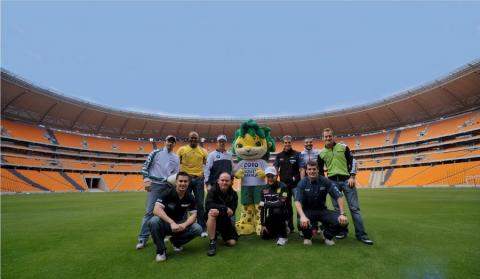 El Mundial de las SBK apoyando el Mundial de Fútbol en Sudáfrica