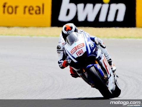 Jorge Lorenzo se muestra muy fuerte en el Warm Up de MotoGP con Pedrosa 2º