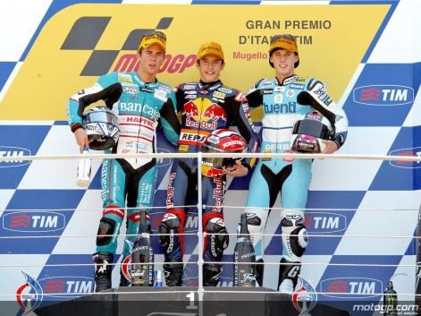 Marc Márquez logra su 1ª victoria de 125cc en Mugello, con Terol 2º y Espargaró 3º