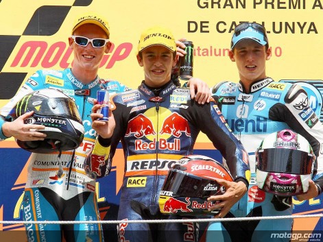 Marc Márquez impresiona en la carrera de 125cc en Catalunya y suma su cuarta victoria