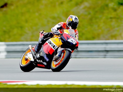 Pedrosa con buenas sensaciones marca el mejor tiempo en los 2º libres MotoGP en Brno