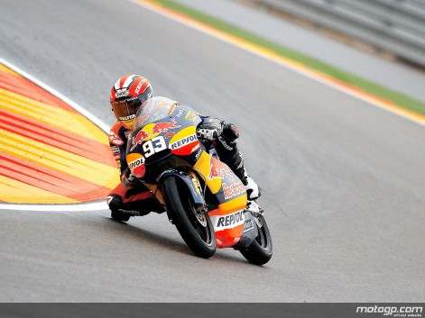Marc Márquez intratable en los 3º libres de 125cc en Motorland Aragón