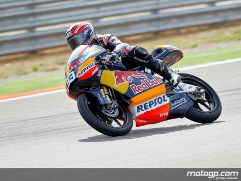 Marc Márquez marca la pole de 125cc en Motorland Aragón
