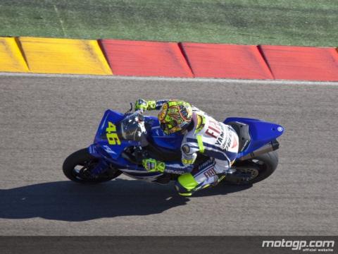 Valentino Rossi ha rodado en el circuito de Motorland Aragón
