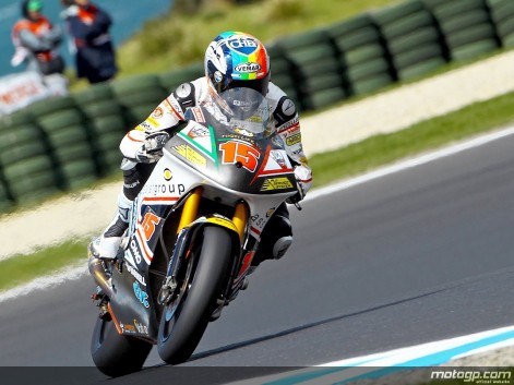 Alex De Angelis logra su primera victoria de Moto2 en Phillip Island