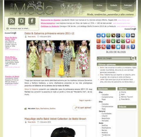 BlogdeBlogs presenta Doble Moda, tu blog dedicado el mundo de la moda