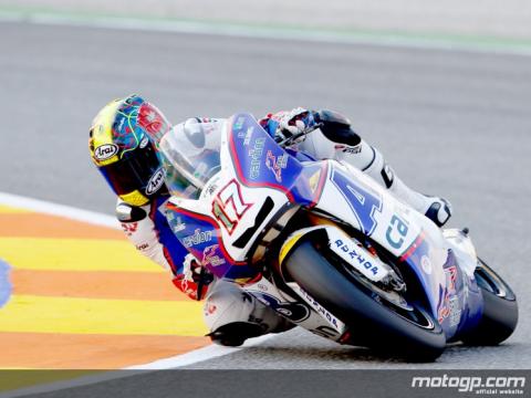 Karel Abraham gana la carrera de Moto2 en Valencia con Simón como subcampeón 3º
