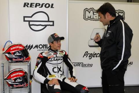 Marc Márquez se queda con las ganas de debutar bien con su Moto2