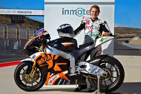 Carla Calderer ha probado la Inmotec M2 para Moto2 CEV 2011
