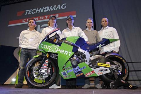 Presentación oficial del equipo Technomag-CIP Moto2 con Sofuoglu y Aegerter