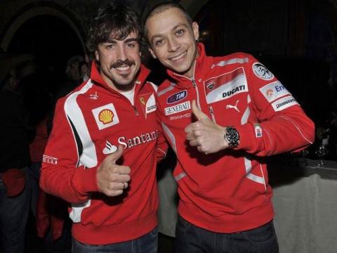 Primeras imágenes de Valentino Rossi vestido con el rojo de Ducati