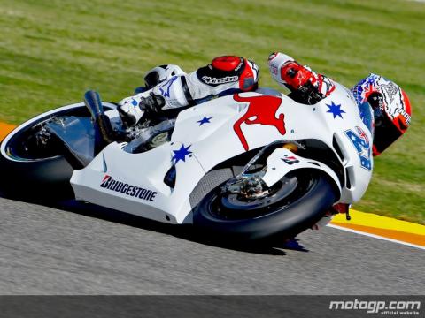 Casey Stoner cierra la 2º jornada como el más rápido de MotoGP en Cheste