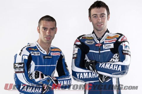 El equipo Yamaha Oficial de las Superbikes se ha presentado con Melandri y Laverty