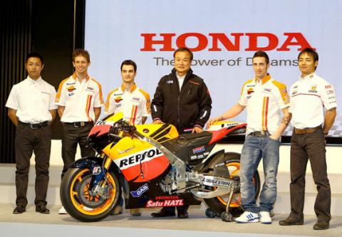 Honda presenta su programa para 2011 con Pedrosa, Stoner, Dovi, Aoyama y Takahashi