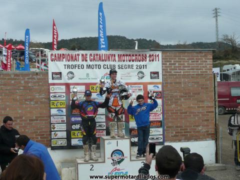 Resultados de la primera prueba del Motocross catalán 2011 en Ponts
