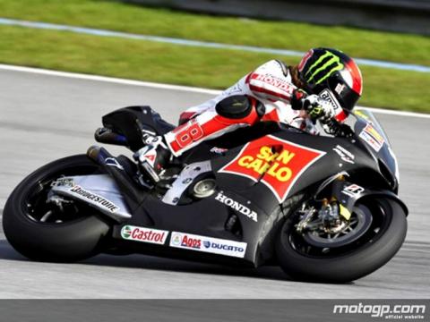 Test MotoGP Sepang 3: Marco Simoncelli maravilla y se convierte en el mejor del Test