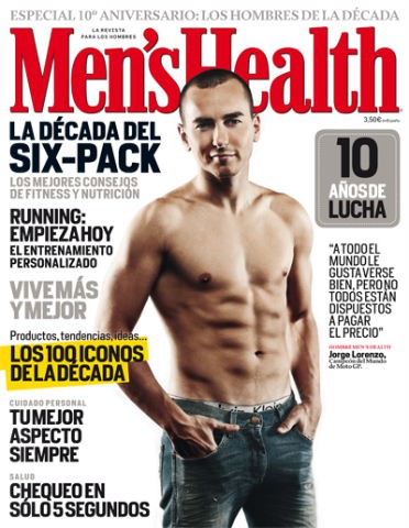 Jorge Lorenzo entre las portadas de Men’s Health para su 10º aniversario