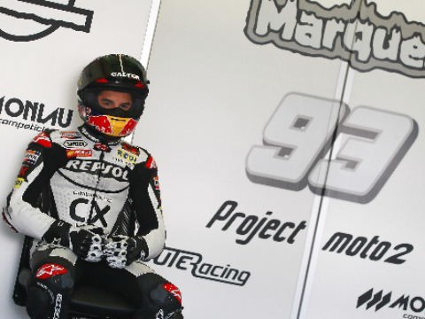 Marc Márquez y su Moto2 se presentan hoy oficialmente en Barcelona