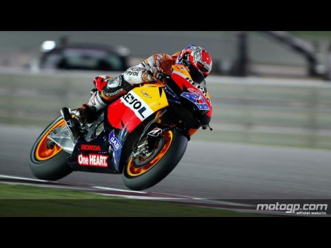 Casey Stoner y Dani Pedrosa en otro mundo en la FP3 de MotoGP en Qatar