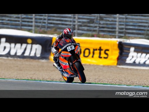 Márquez es embestido por Cluzel en Moto2 y no acaba la carrera de Jerez