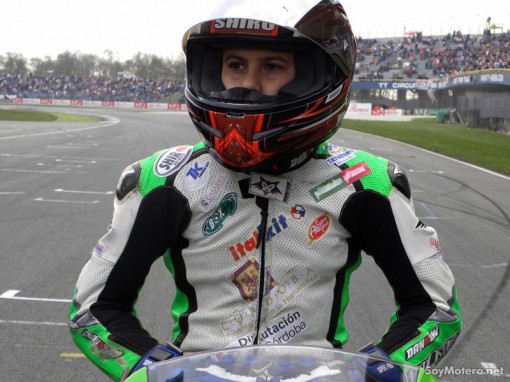 Miguel Aranda no tiene suerte en la European Junior Cup de Assen