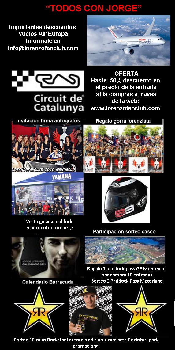 Últimos días de promoción del Lorenzo Fan Club del GP MotoGP Catalunya 2011