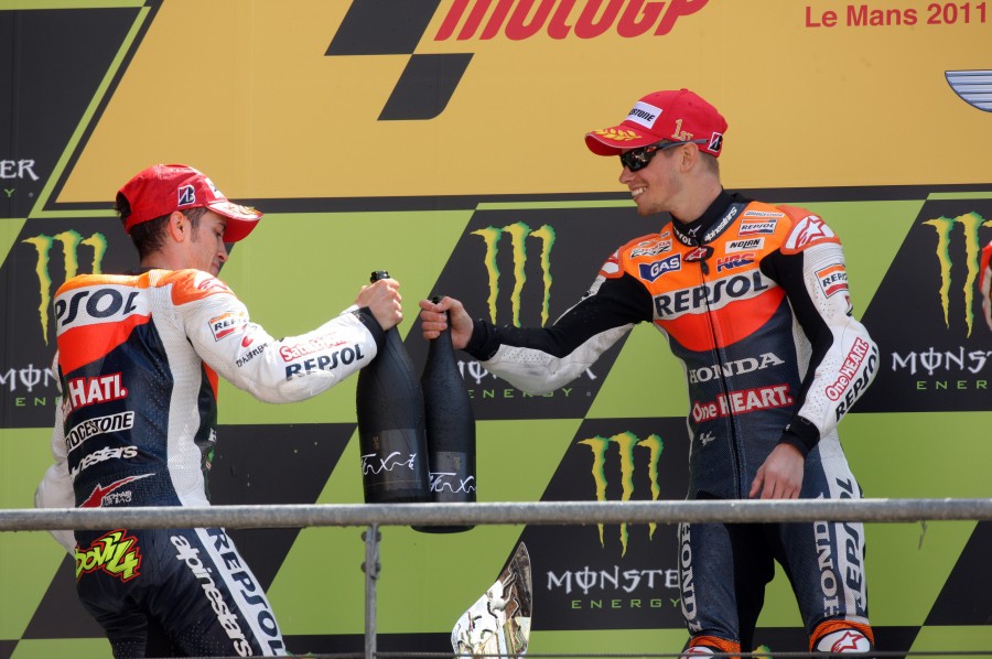 Declaraciones de Stoner y Dovizioso sobre la carrera MotoGP en Le Mans