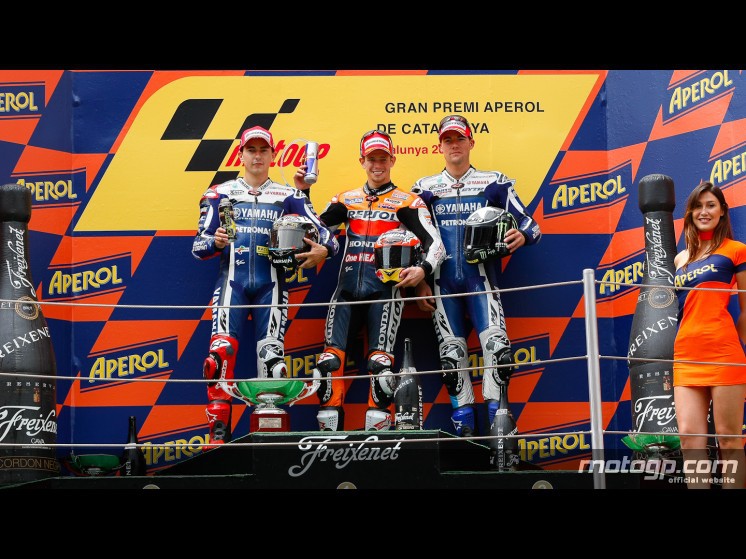 Casey Stoner logra el triunfo en Catalunya 2011 con Lorenzo 2º y Spies 3º