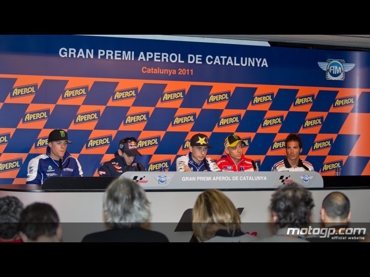 Rueda de prensa del Gran Premi Aperol de MotoGP de Catalunya 2011