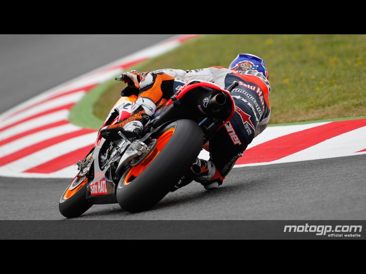 Casey Stoner el más rápido en la FP2 de MotoGP en Catalunya