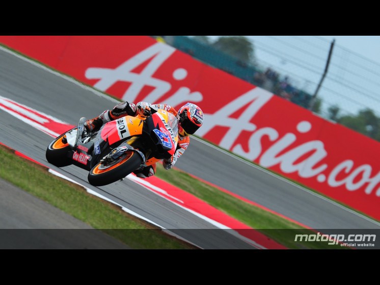 Casey Stoner intratable en la FP3 de MotoGP en Silverstone