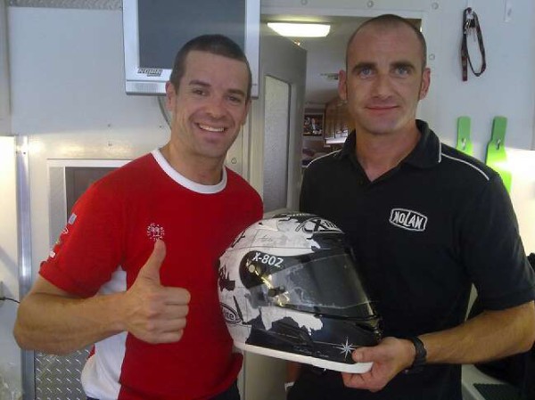 Carlos Checa estrena nuevo diseño en su casco X-Lite